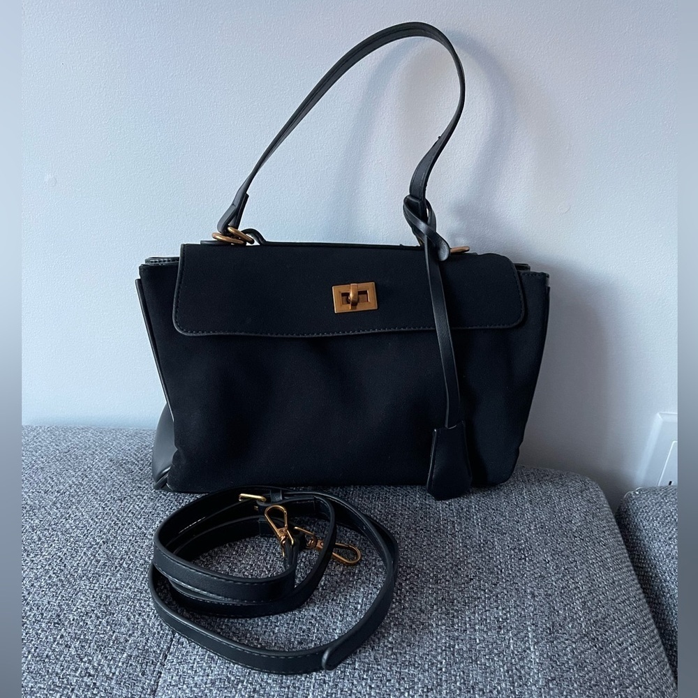 Faux suede mini bag - Picture 2 of 12